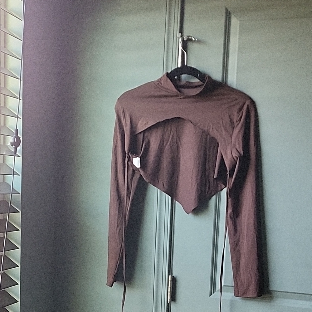 Brown Long Sleeve Shruf